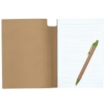 Eco promo μπλοκ με λάστιχο και στυλό - Image 6