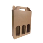 Κουτί-τσάντα κρασιού για 3 μπουκάλια, Υ34x25,5x8εκ.