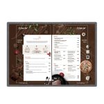 Next μενού εστιατορίου εύκαμπτο Ecoleather bali κρυφό λάστιχο 22,5x32x0,15εκ. πάχος. 2 όψεων γκρι Δυνατότητα εκτύπωσης - Image 2