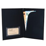 Next θήκη για λογαριασμό πολυτελείας ecoleather velvet μαύρη 14,5x21εκ. Δυνατότητα εκτύπωσης - Image 2