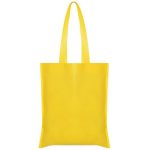 Τσάντα non woven μακρύ χερούλι κίτρινη Υ40x36εκ.  Δυνατότητα εκτύπωσης