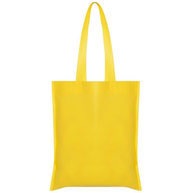 1dfeb7f2b50c4524927d0716058c2bb8 Τσάντα non woven μακρύ χερούλι κίτρινη Υ40x36εκ. Δυνατότητα εκτύπωσης - Image 1