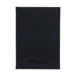 Next θήκη για λογαριασμό πολυτελείας ecoleather velvet μαύρη 14,5x21εκ. Δυνατότητα εκτύπωσης