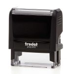 Trodat printy σφραγίδα μαύρη 4913 με μπλε μελάνι, 58x22χιλ. Δυνατότητα εκτύπωσης