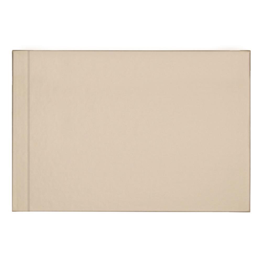 294718fe77b641f2bbf3ee691ee41a19 Νext βιβλίο εντυπώσεων-sketch book Silk μπεζ Α4 landscape 80 σαμουά φύλλα 120γρ. Δυνατότητα εκτύπωσης - Image 1