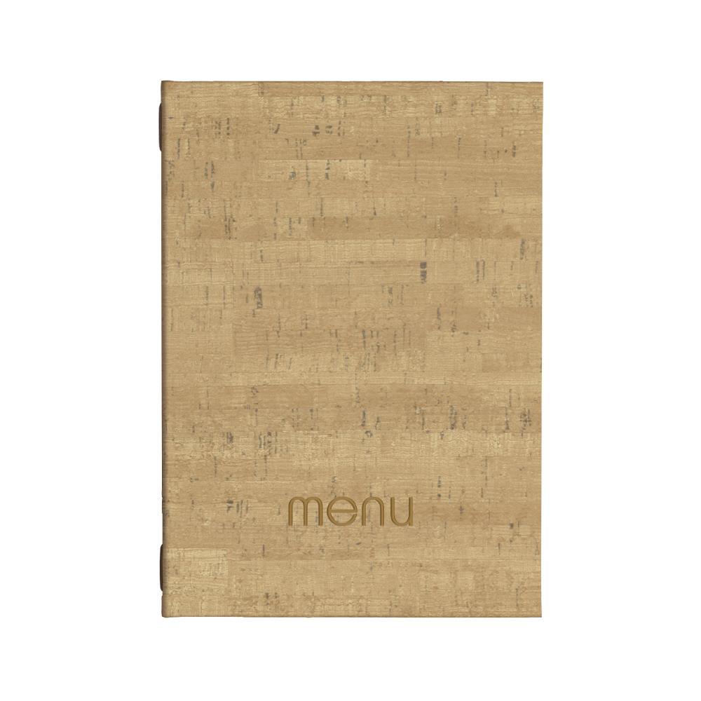 37ea7f63c0164884808bd9e837b99193 Next μενού εστιατορίου PU cork μπεζ με κρυφό λάστιχο 23x32εκ. Δυνατότητα εκτύπωσης - Image 1