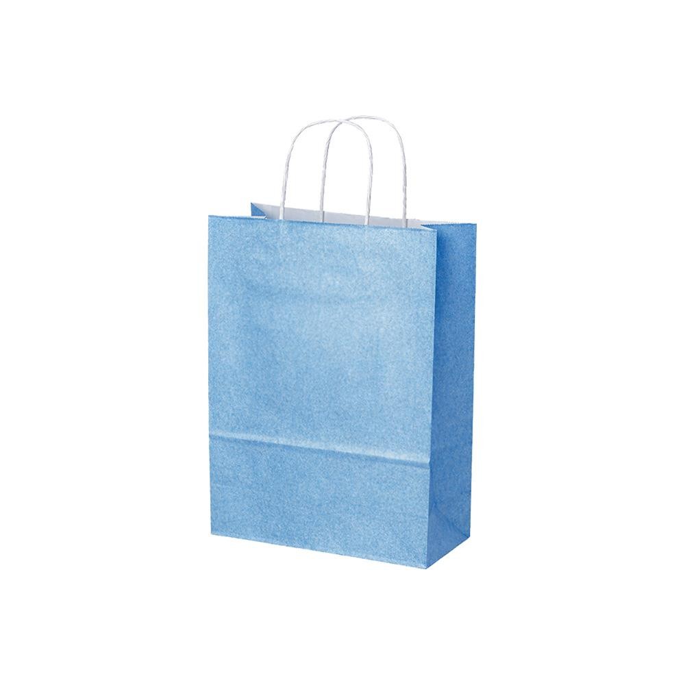 384c65377b9049e8a7c7c0ef40962ef9 Next χάρτινη τσάντα glitter γαλάζια με στριφτό χερούλι Υ31x22x10εκ. Δυνατότητα εκτύπωσης - Image 1
