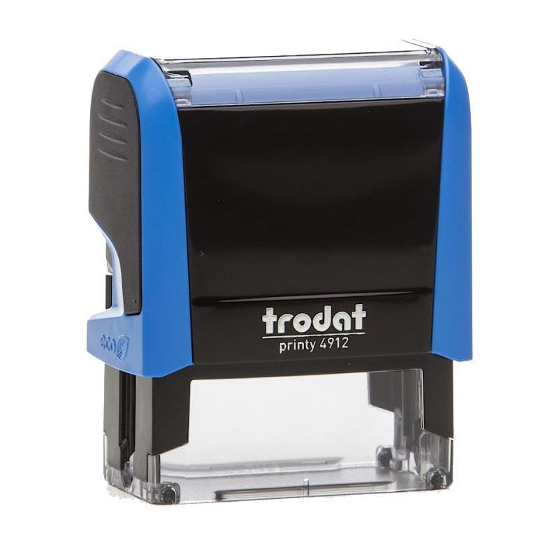 5b88cba34ee74cbc9014c4867880dfd1 Trodat printy σφραγίδα μπλε 4912 με μαύρο μελάνι, 47x18χιλ. Δυνατότητα εκτύπωσης - Image 1