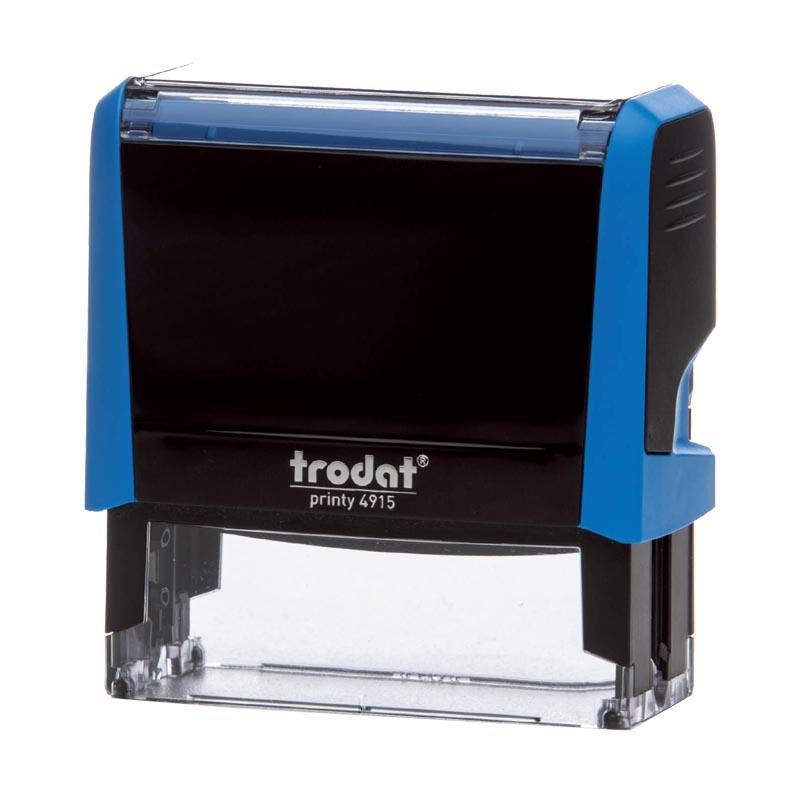 796f18dcddde464b91753bf1baa526ac Trodat printy σφραγίδα μπλε 4915 με μαύρο μελάνι, 70x25χιλ. Δυνατότητα εκτύπωσης - Image 1