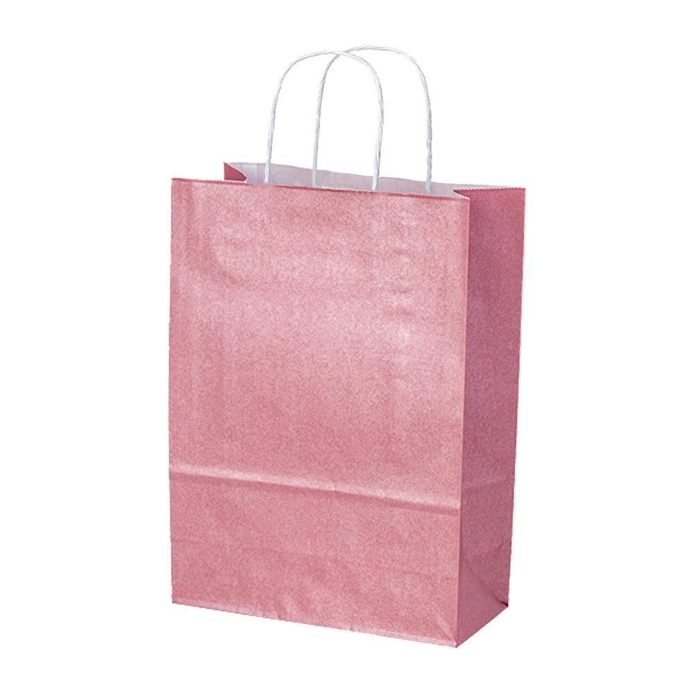 92c08d53aa9f4bb389238135628c48b1 Next χάρτινη τσάντα glitter ροζ με στριφτό χερούλι Υ41x32x12εκ. Δυνατότητα εκτύπωσης - Image 1