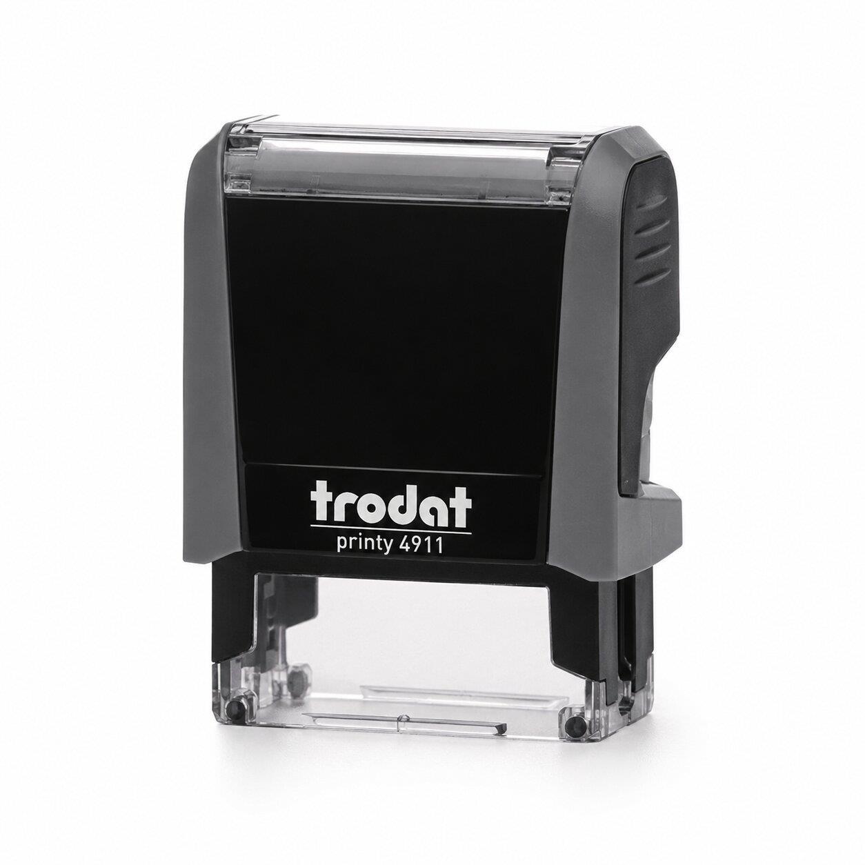 a9d41c198a8e422d8d8927c66512adba Trodat printy σφραγίδα γκρι 4911 με μπλε μελάνι, 38x14χιλ. Δυνατότητα εκτύπωσης - Image 1