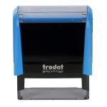 Trodat printy σφραγίδα μπλε 4913 με μαύρο μελάνι, 58x22χιλ. Δυνατότητα εκτύπωσης