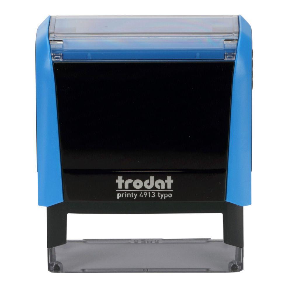 c16ee640cda8439e8535d1e41cfad76c Trodat printy σφραγίδα μπλε 4913 με μαύρο μελάνι, 58x22χιλ. Δυνατότητα εκτύπωσης - Image 1
