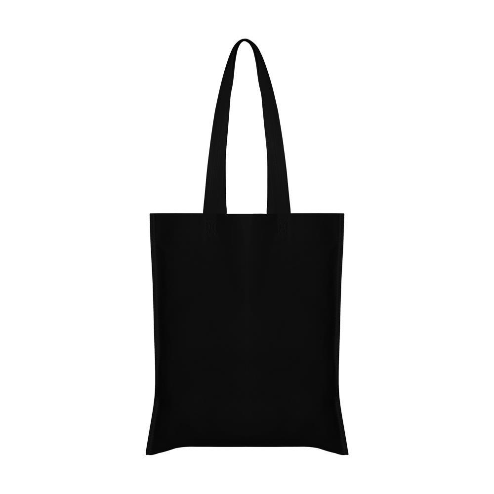 c67a7203f3b6483fbcaca6fd320307d1 Τσάντα non woven μακρύ χερούλι μαύρη Υ40x36εκ. Δυνατότητα εκτύπωσης - Image 1