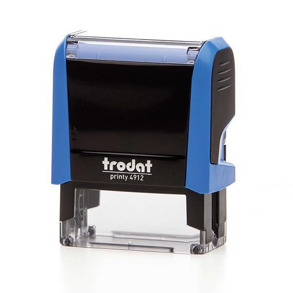 cb8077f0875b4d2aa24515604f6d5122 Trodat printy σφραγίδα μπλε 4912 με μπλε μελάνι, 47x18χιλ. Δυνατότητα εκτύπωσης - Image 1