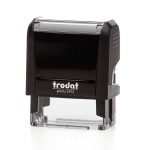 Trodat printy σφραγίδα μαύρη 4912 με μπλε μελάνι, 47x18χιλ. Δυνατότητα εκτύπωσης