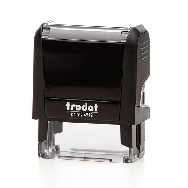 d579815f3de9450d999799b52fac9f08 Trodat printy σφραγίδα μαύρη 4912 με μπλε μελάνι, 47x18χιλ. Δυνατότητα εκτύπωσης - Image 1