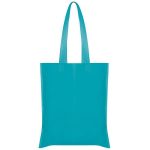 Τσάντα non woven μακρύ χερούλι μπλε Υ40x36εκ.  Δυνατότητα εκτύπωσης