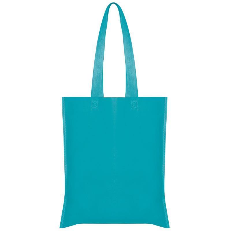 dc6577ba438a4608bf979fec829a5717 Τσάντα non woven μακρύ χερούλι μπλε Υ40x36εκ. Δυνατότητα εκτύπωσης - Image 1
