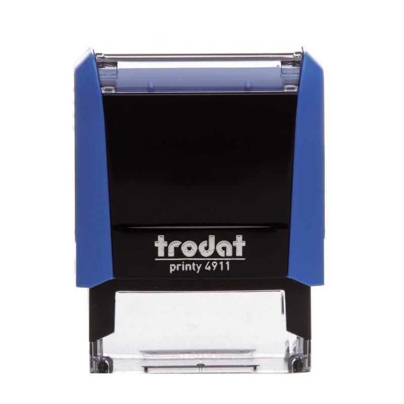 f19a37733a2f4bea83553ceb37eceeb8 Trodat printy σφραγίδα μπλε 4911 με μαύρο μελάνι, 38x14χιλ. Δυνατότητα εκτύπωσης - Image 1