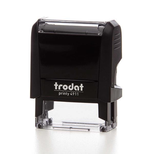 f8ebe5149dd148dc82764ee2021dd3ca Trodat printy σφραγίδα μαύρη 4911 με μπλε μελάνι, 38x14χιλ. Δυνατότητα εκτύπωσης - Image 1