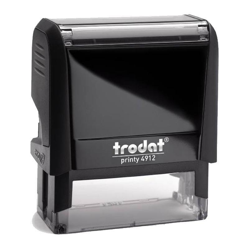 ffeea14c351b47f79433aba3add0f6ae Trodat printy σφραγίδα μαύρη 4912 με μαύρο μελάνι, 47x18χιλ. Δυνατότητα εκτύπωσης - Image 1